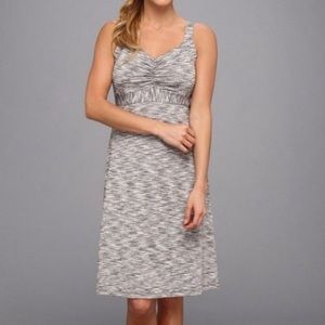 Prana Amaya Grey Space Dye Exercise Athletic Mini Dress Casual Travel